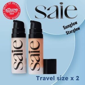 ⬇️🌟🆕*NEW* SAIE | TRAVEL DUO | Glowy Super Gel Dewy Highlighter Star/Sunglow
